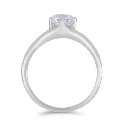 BUY 925 SILVER AFRICAN WHITE TOPAZ GEMSTONE RING  